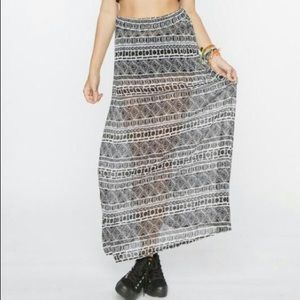 Brandy Melville tribal print maxi skirt
